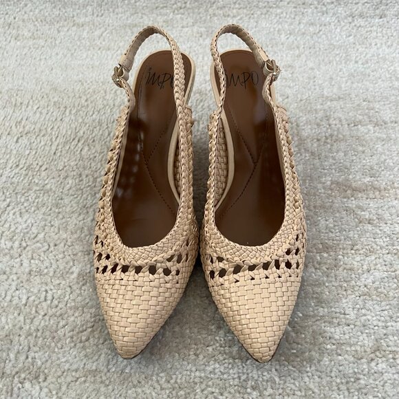 Impo Vasanti Boho Wedge Slingback Sandals Heels Shoes 8.5 - Picture 3 of 11